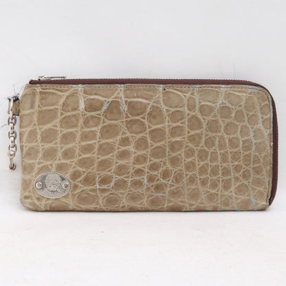 ACOBALT Crocodile L-Zip Wallet Custom Tarp Size ONE SIZE