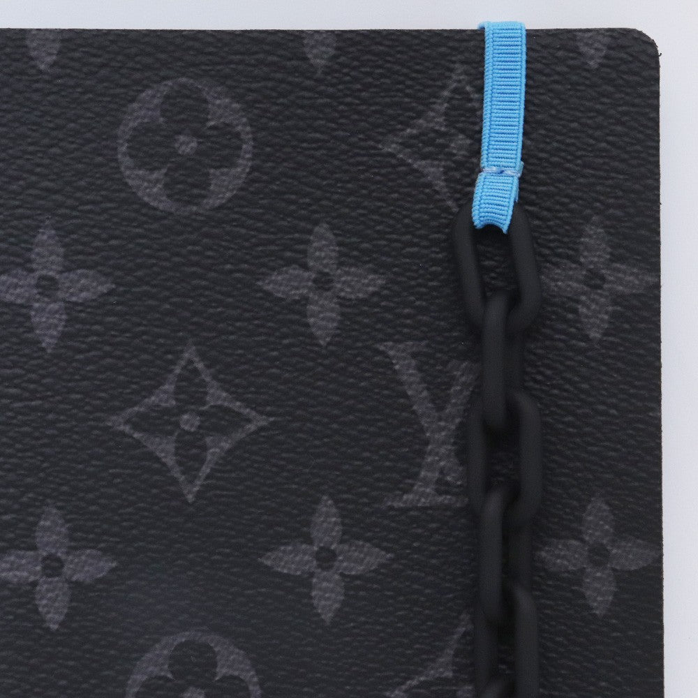 Louis Vuitton Monogram Eclipse Chain Black Blue Size F