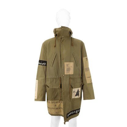 RAF SIMONS 2005 A/W Olive Cotton Coat Size 48