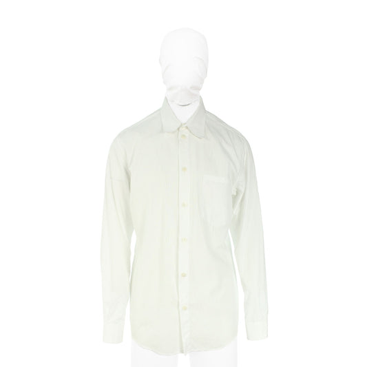 Helmut Lang White Cotton Long Sleeve Shirt
