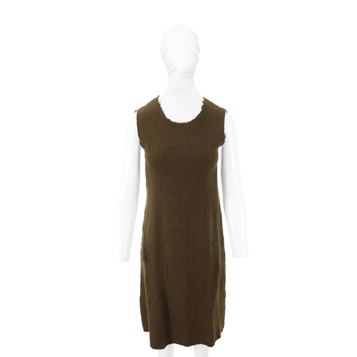 COMME des GARCONS 1994 A/W Brown Wool Blend Dress Size S