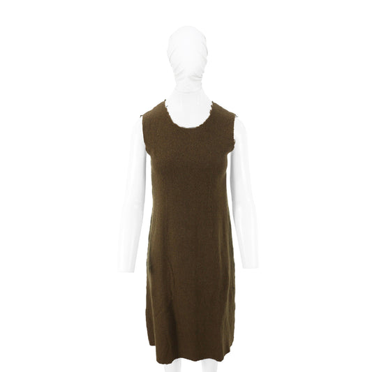 COMME des GARCONS 1994 A/W Brown Wool Blend Dress Size S