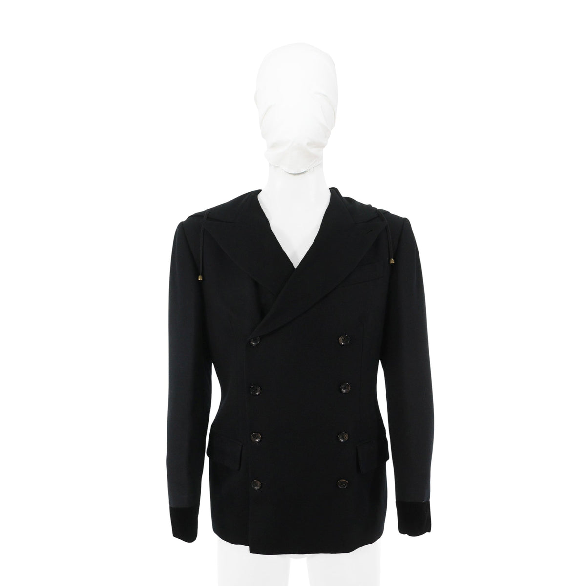 Jean Paul Gaultier Wool Jacket Black Size 44