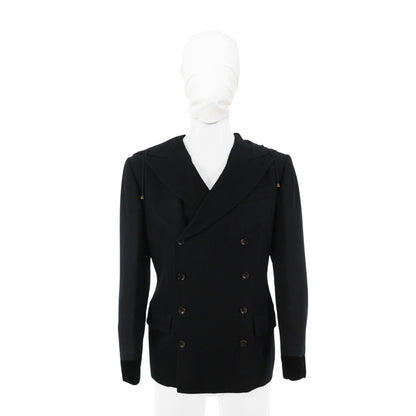 Jean Paul Gaultier Wool Jacket Black Size 44