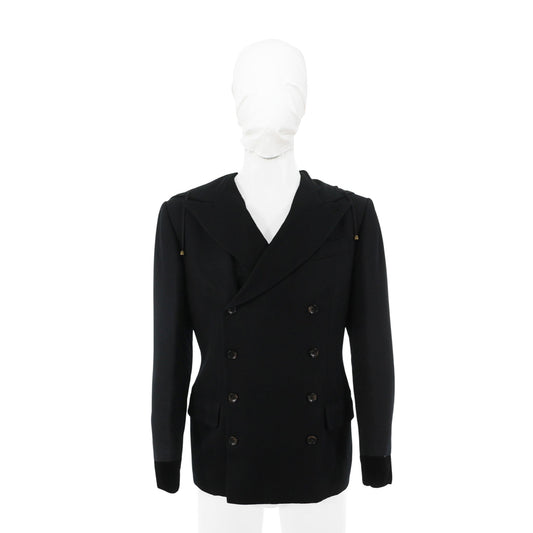 Jean Paul Gaultier Wool Jacket Black Size 44
