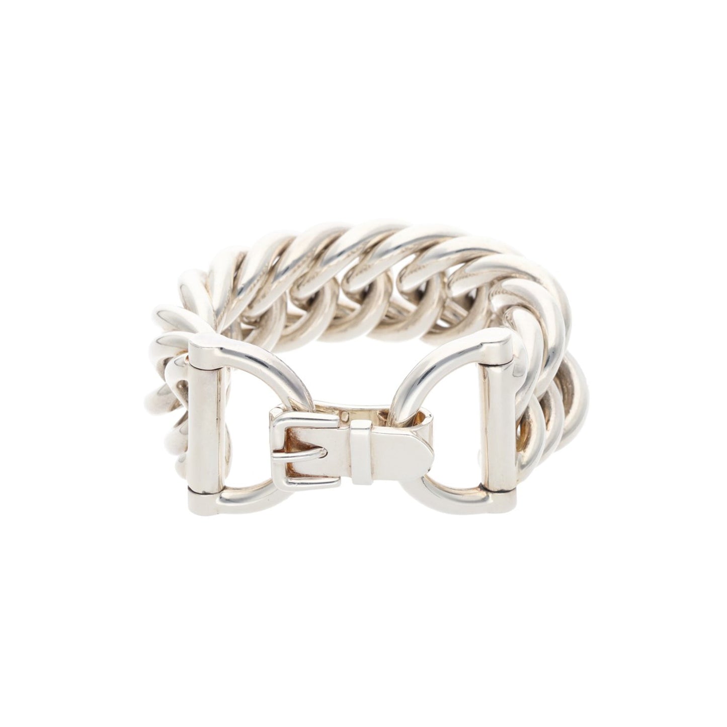Hermes HERMÈS Silver 925 Bracelet Size 11LINK