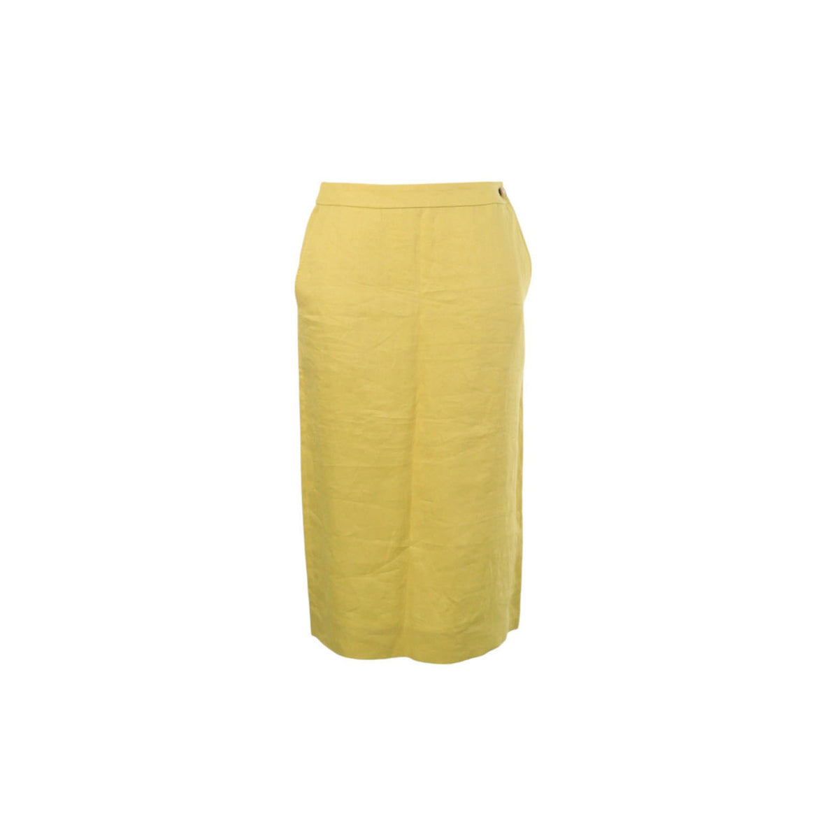 Hermes HERMÈS by Martin Margiela Linen Skirt Yellow Size 38