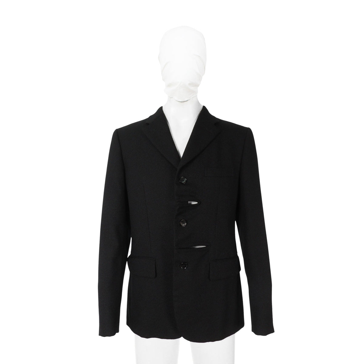 COMME des GARCONS 2016 A/W Black Wool Mohair Jacket Size M