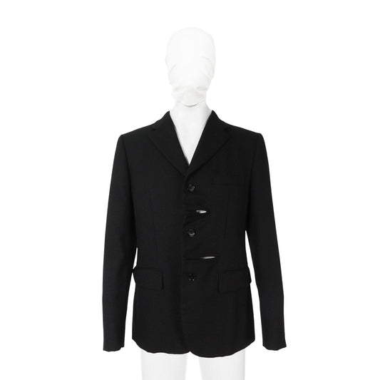 COMME des GARCONS 2016 A/W Black Wool Mohair Jacket Size M