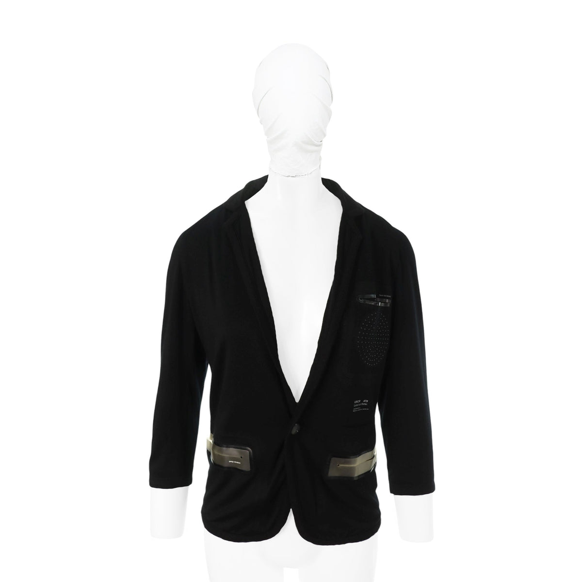 UNDERCOVER 2010SS Black Poly Blend Jacket Size 1