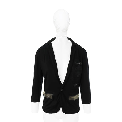 UNDERCOVER 2010SS Black Poly Blend Jacket Size 1