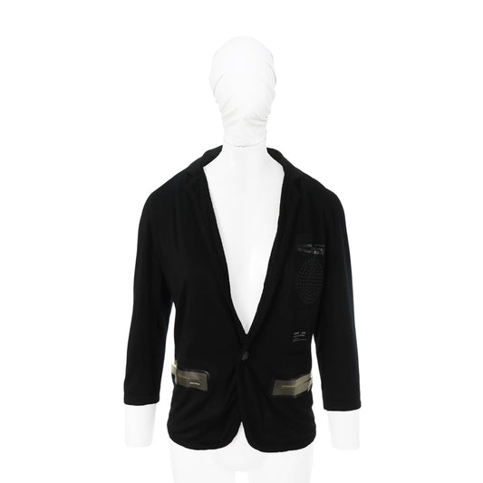 UNDERCOVER 2010SS Black Poly Blend Jacket Size 1