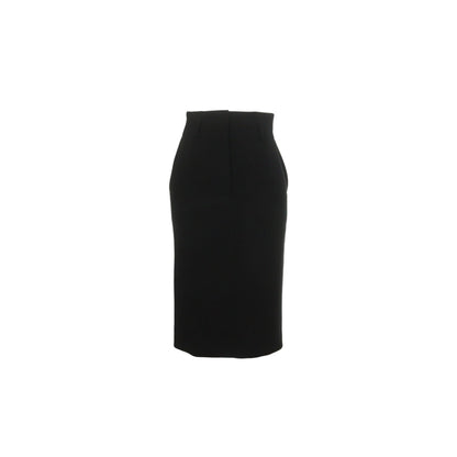 Hermes HERMÈS by Martin Margiela Black Wool Skirt Size 34