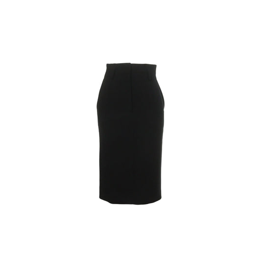 Hermes HERMÈS by Martin Margiela Black Wool Skirt Size 34