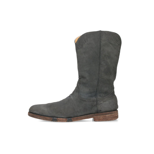 NUMBER (N)INE 2007 S/S Charcoal Gray Boots Size 9