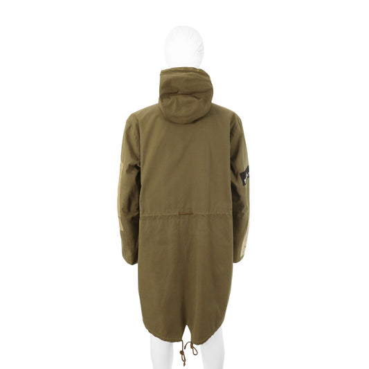 RAF SIMONS 2005 A/W Olive Cotton Coat Size 48