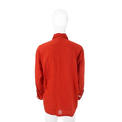 COMME des GARCONS Red Cotton Long Sleeve T-Shirt