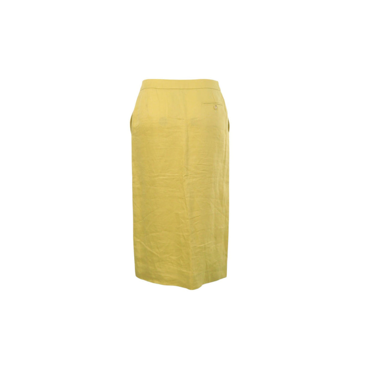 Hermes HERMÈS by Martin Margiela Linen Skirt Yellow Size 38