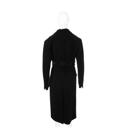 Celine CÉLINE by Phoebe Philo Silk Blend Coat Black Size 36