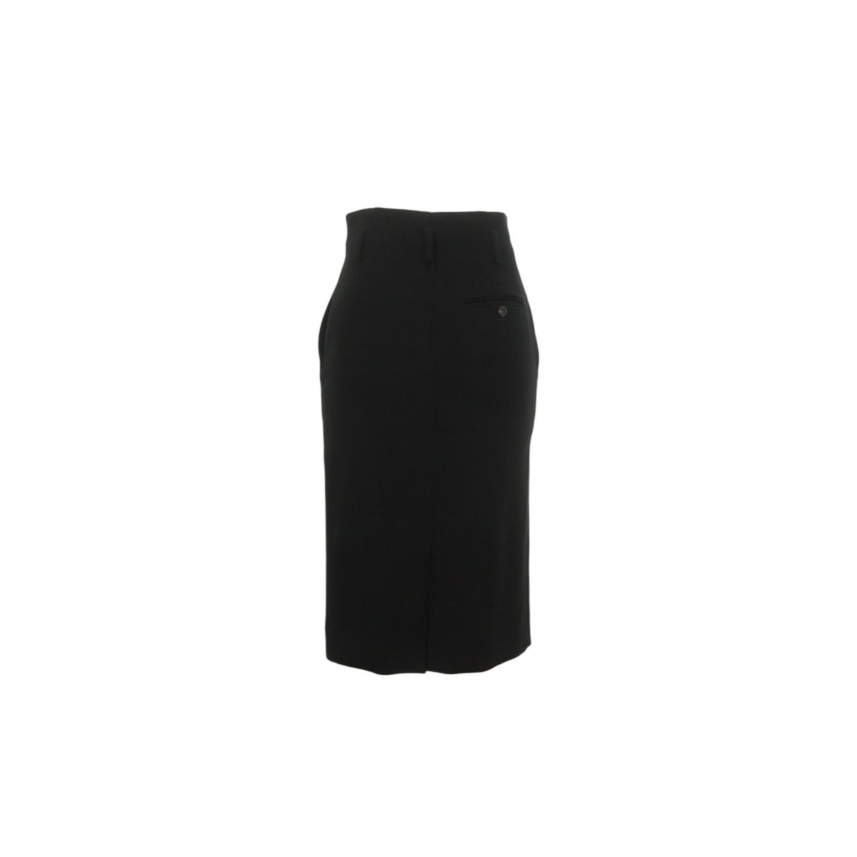 Hermes HERMÈS by Martin Margiela Black Wool Skirt Size 34