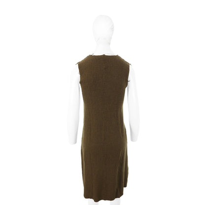 COMME des GARCONS 1994 A/W Brown Wool Blend Dress Size S