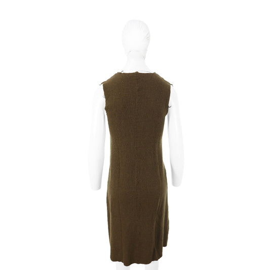 COMME des GARCONS 1994 A/W Brown Wool Blend Dress Size S