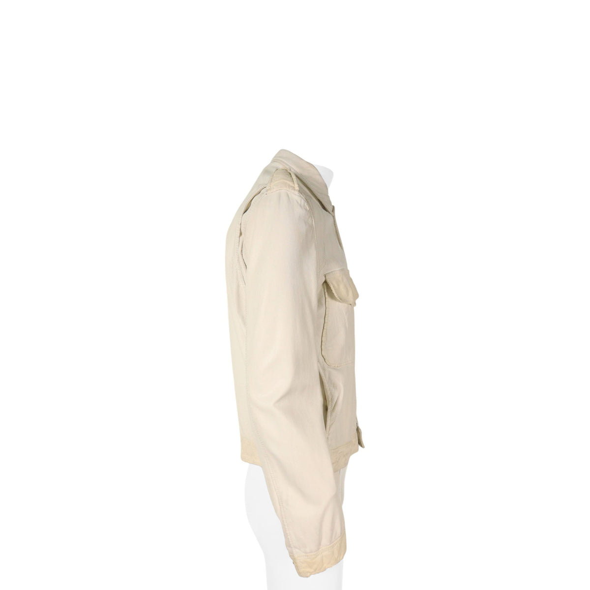 MARC JACOBS White Leather Jacket Size 50