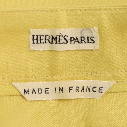 Hermes HERMÈS by Martin Margiela Linen Skirt Yellow Size 38