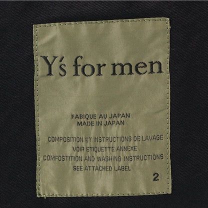 Y's for men 2003S/S Cotton Jacket Black Size 2