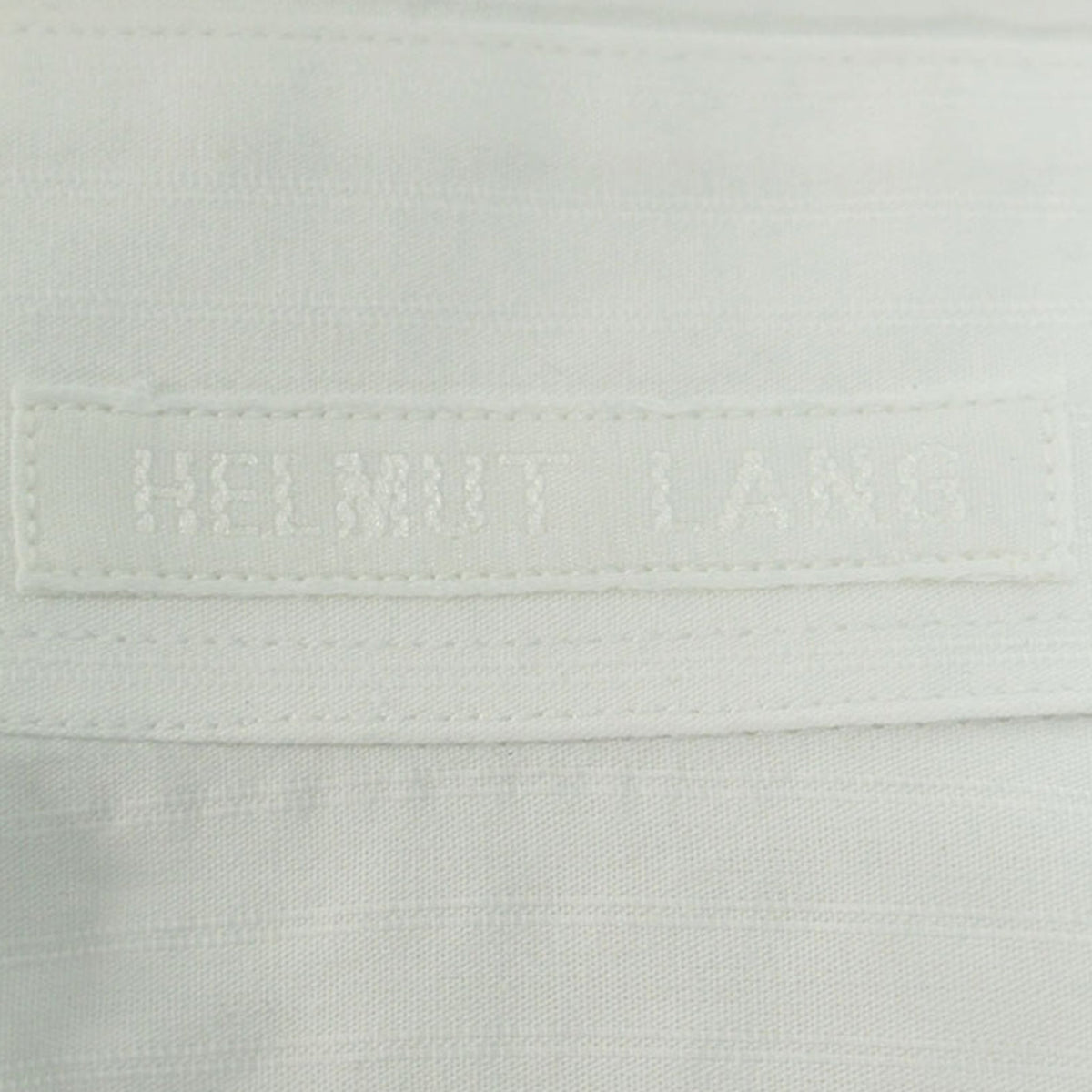 Helmut Lang White Cotton Long Sleeve Shirt