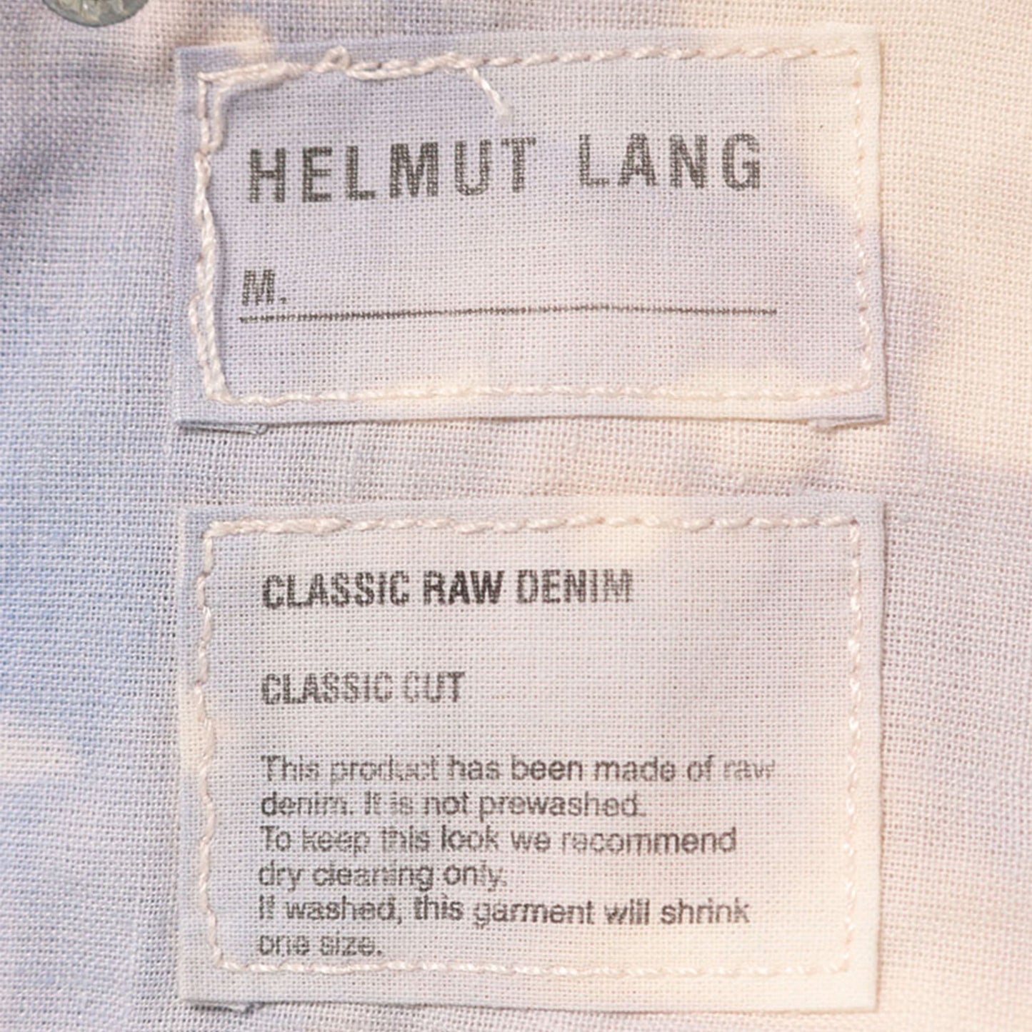 Helmut Lang White Blue Jeans