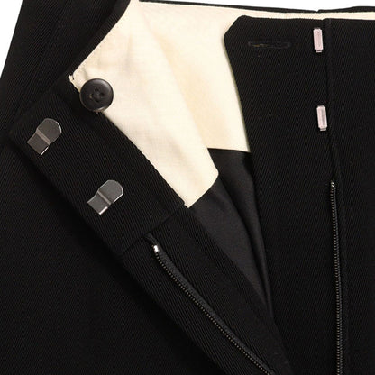 Hermes HERMÈS by Martin Margiela Black Wool Skirt Size 34