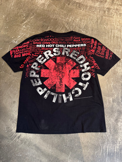 Vintage RED HOT CHILI PEPPERS Bootleg T-Shirt Black Size XXL