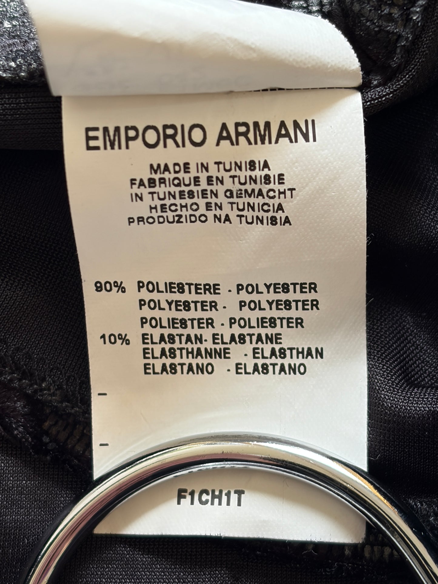 Armani EMPORIO ARMANI Black Long Sleeve Shirt Size XS