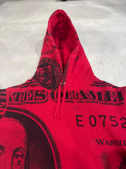 Supreme Franklin Pullover Hoodie Red Size M