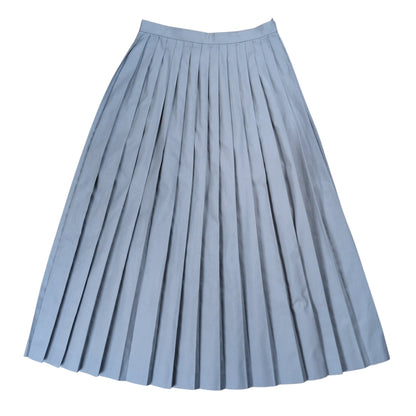 COMME des GARCONS 1980s Pleats Skirt Gray Cotton Size 64