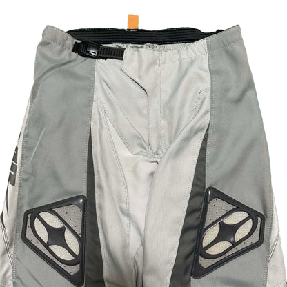 NO FEAR 90s Biker Trousers Light Gray Size 32