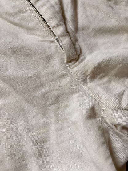 LOEWE Cotton Linen Side Layered Slit Shorts White Size 44