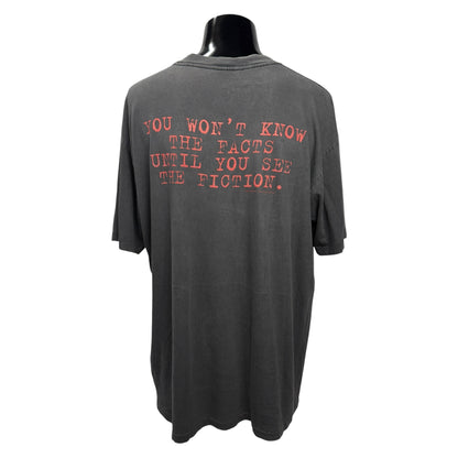 PULP FICTION 90s Movie Logo Double Sided T-Shirt Size XL