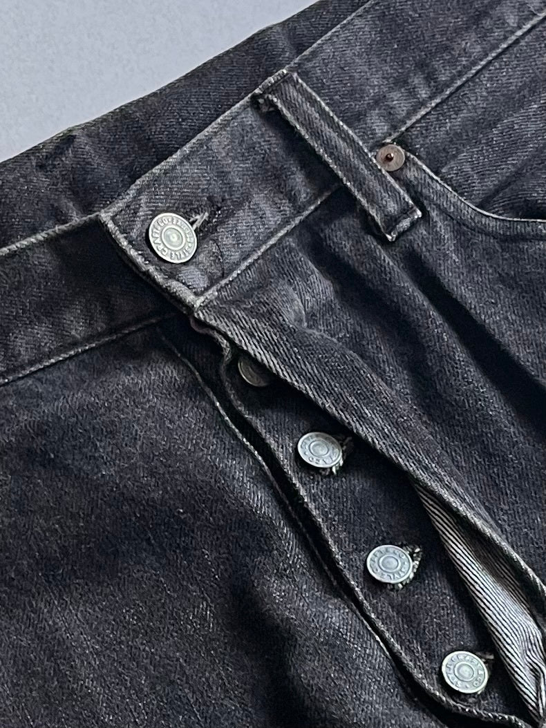 Evisu Black Denim Jeans Size 32