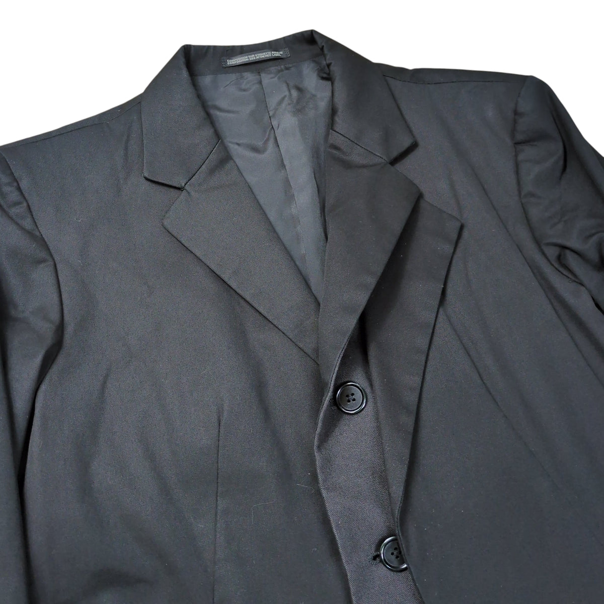 Yohji Yamamoto POUR HOMME 07SS Layered Jacket Black Size 3