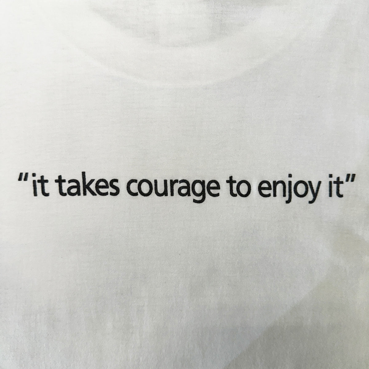 Bjork Debut Monochrome Face "it takes courage" Size L