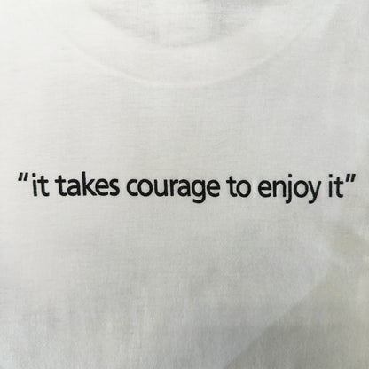Bjork Debut Monochrome Face "it takes courage" Size L