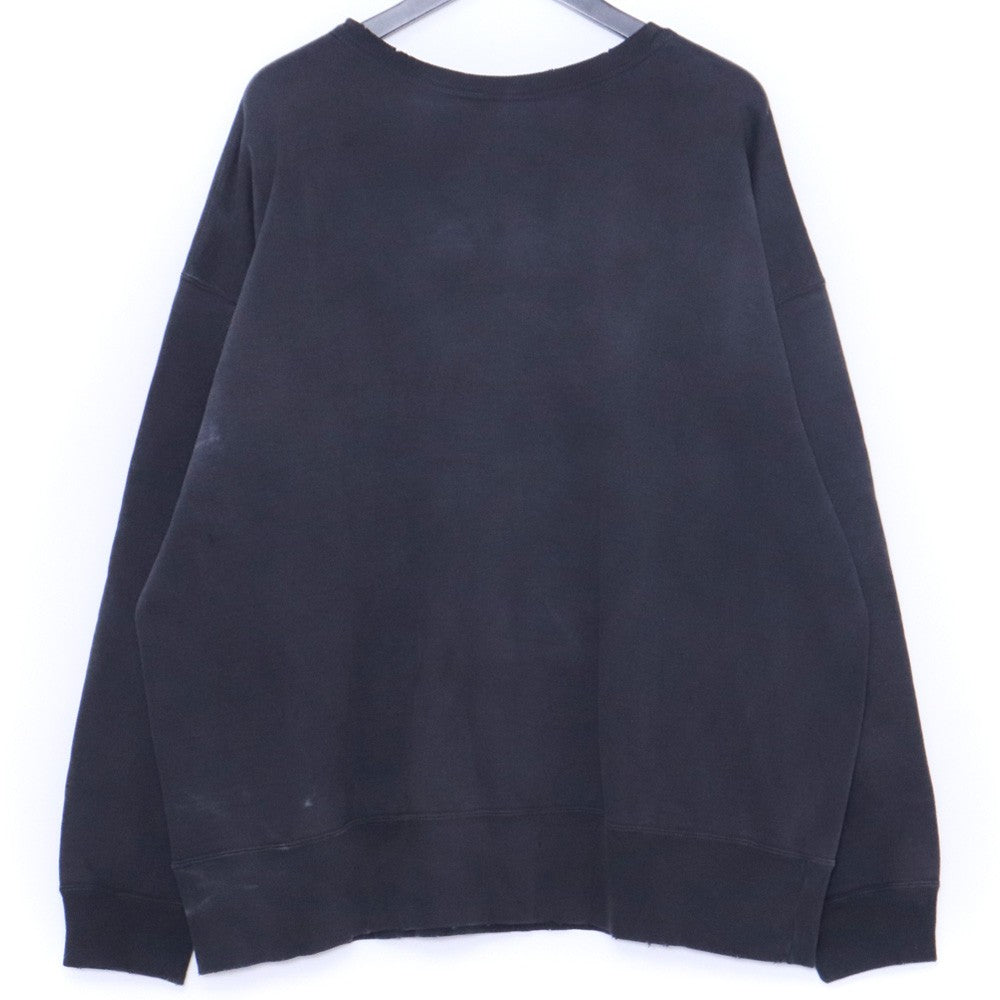 SAINT MICHAEL 25SS THE DEVIANT Sweatshirt Black Size XL