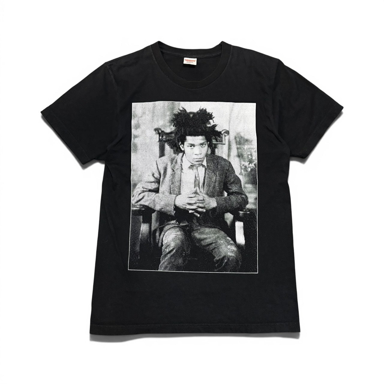 Supreme Black Basquiat Portrait Short Sleeve T-Shirt Size M
