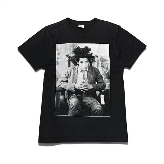 Supreme Black Basquiat Portrait Short Sleeve T-Shirt Size M