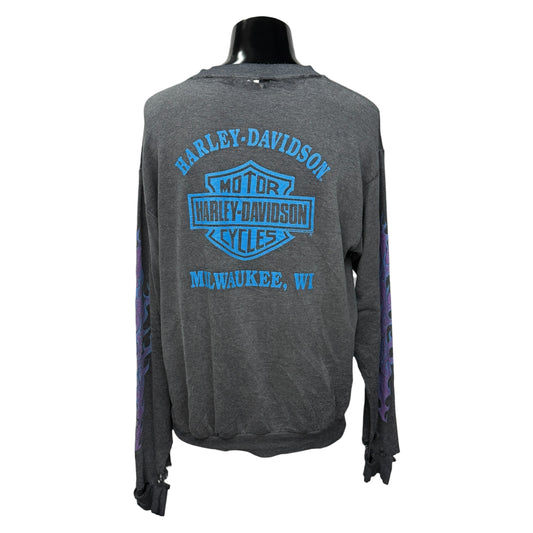 HARLEY-DAVIDSON Vintage Chrome Sweet Sweatshirt Size L/XL Size L、XL