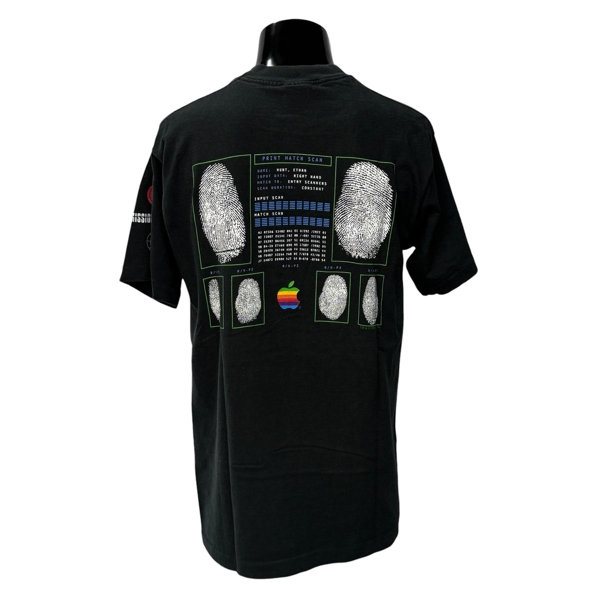 Apple 90s "Mission Impossible" Promo Stitch T-Shirt Size L
