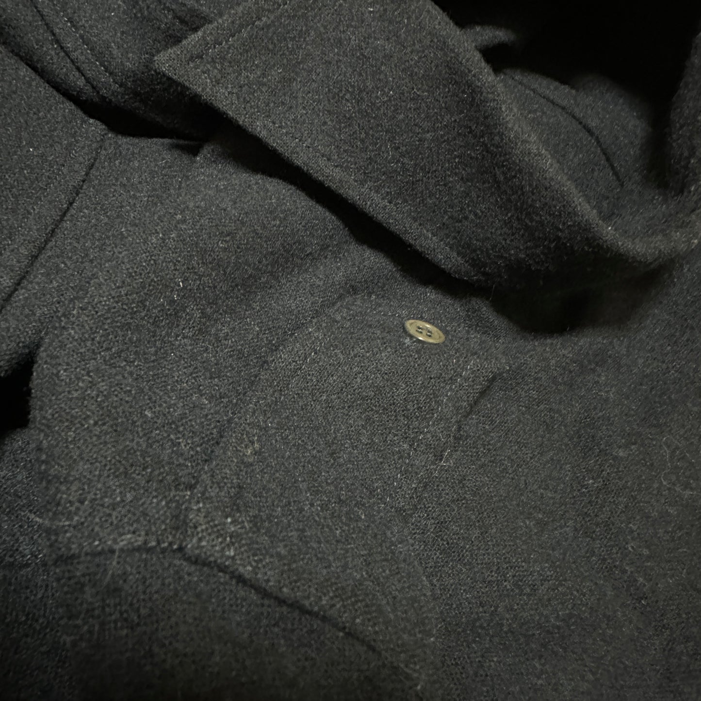 PRADA Navy Wool Military Shirt