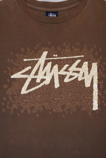 Stussy 00s Faded Brown Cotton Size L